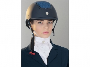Tattini Rubber Coated Riding Cap With Glitter Plate